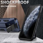 Wholesale iPhone 11 6.1 Military Grade Armor Protection Stand Magnetic Feature Case (Black)